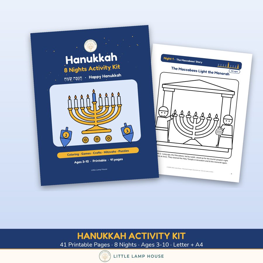 Hanukkah Activity Kit printable preview