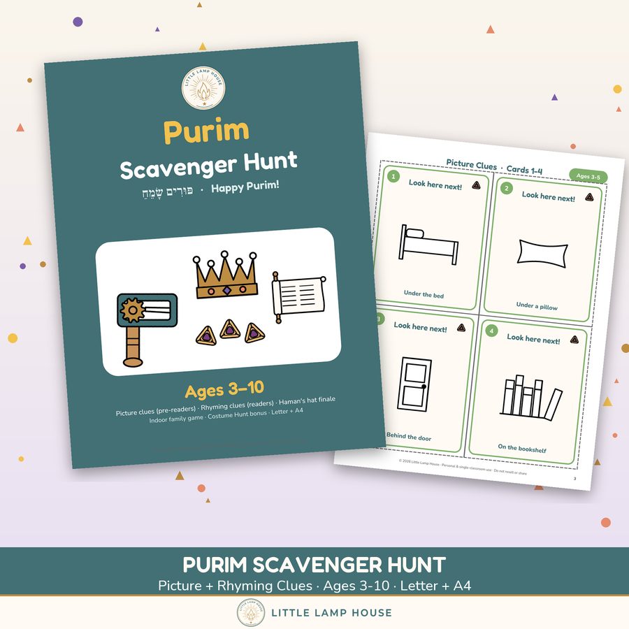 Purim Scavenger Hunt printable preview